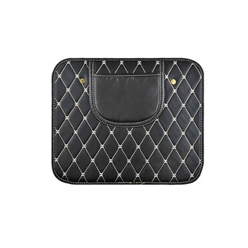 1 Alfombrilla protectora de cuero sintético para el respaldo del asiento del coche, protector de asiento de coche para niños, almohadilla antisuciedad para el asiento trasero del coche, accesorios para coche