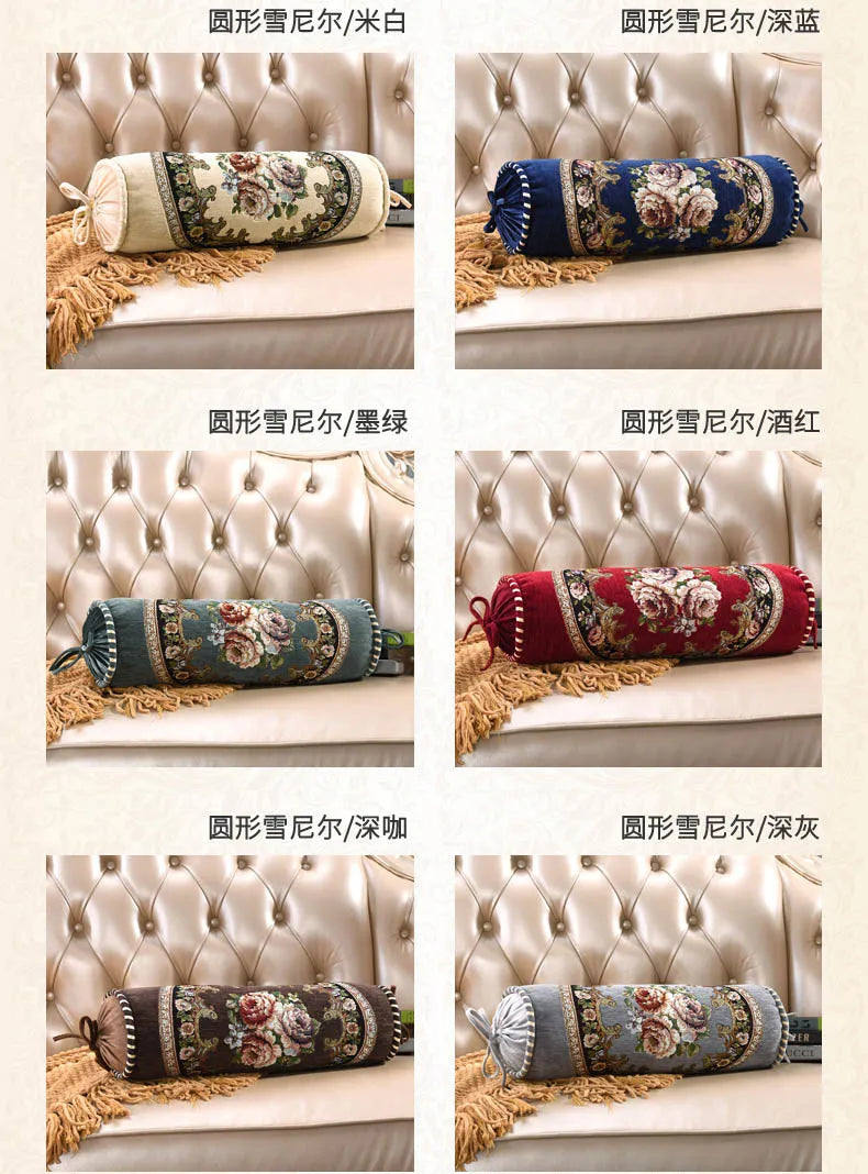 Fundas de almohada cilíndricas europeas para caramelos, fundas de almohada para el cuello para adultos, fundas de cojín de trigo sarraceno, funda de almohada cervical ortopédica