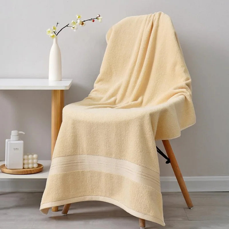 Serviette de bain absorbante pour adultes, 70 x 140 cm, idéale pour la maison, la salle de bain, la plage ou l'hôtel