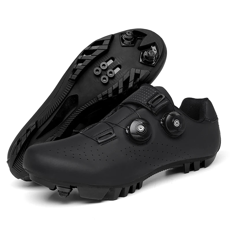 Zapatillas de Ciclismo MTB de Hombre, Botas de Ciclismo de Carretera Deportivas, Zapatillas de Velocidad Planas para Competición, Zapatillas de Montaña para Senderismo, Calzado de Bicicleta, Zapatillas de Ciclismo con Pedal SPD