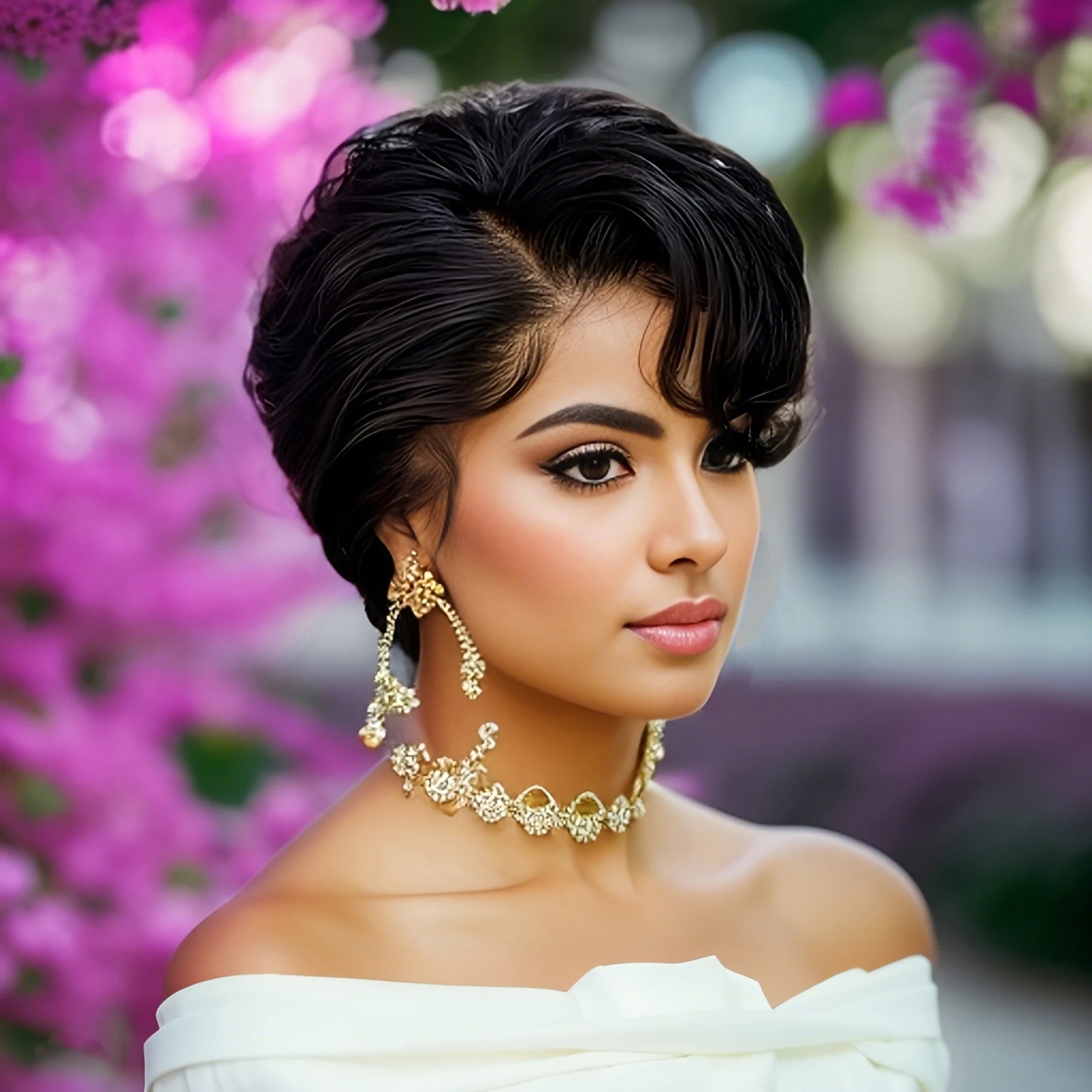 Short Pixie Cut Bob Wig 13×4x1 Lace Front Human Hair Wigs Pre-Plucked for Women with Baby Hair and Natural Hairline