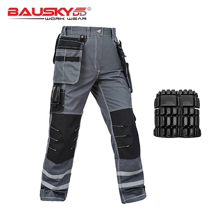 Pantalones de trabajo de hombre Craftsman, nuevos, de alta calidad, con múltiples bolsillos, pantalones de trabajo, ropa de trabajo de mecánico