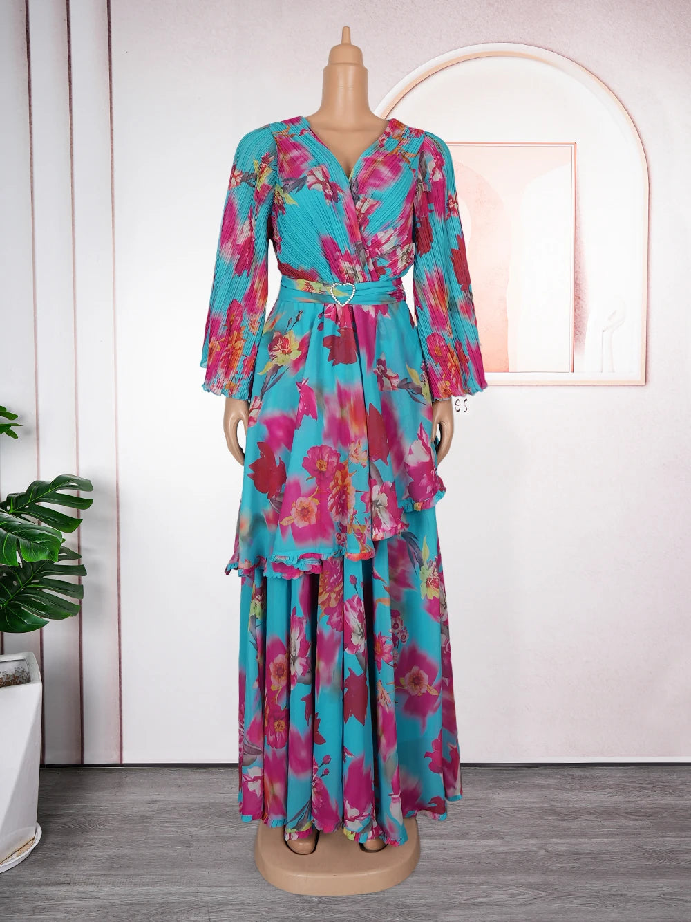 Vestidos africanos elegantes para mujer 2025 Nuevo verano moda estampado túnica talla grande Turquía musulmán boda fiesta de noche vestido largo