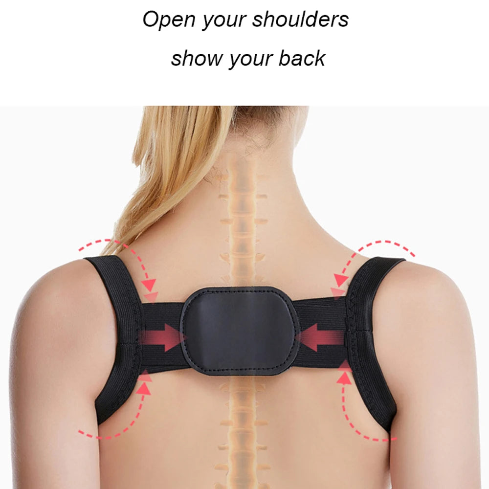 Ceinture de soutien dorsale réglable pour le sport, correcteur de posture pour le dos, la clavicule, la colonne vertébrale, le dos, les épaules et les lombaires