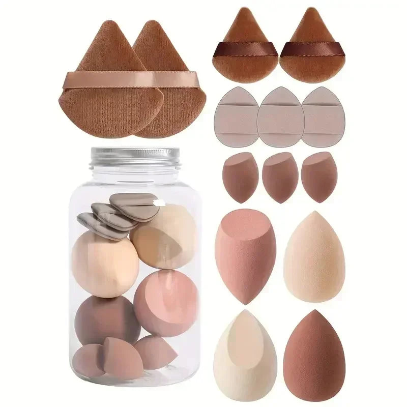 Makeup Sponge Set (12/14 Pcs) β Soft Blenders & Puffs