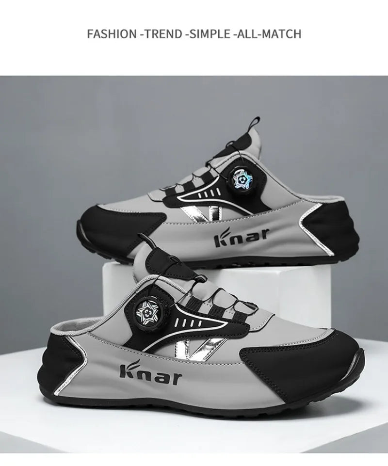 Zapatos de Hombre Moda Verano Suela Blanda Medias Pantuflas Casuales Versátiles Zapatos de Hombre de Moda Tendencia Zapatos Baotou para Exteriores