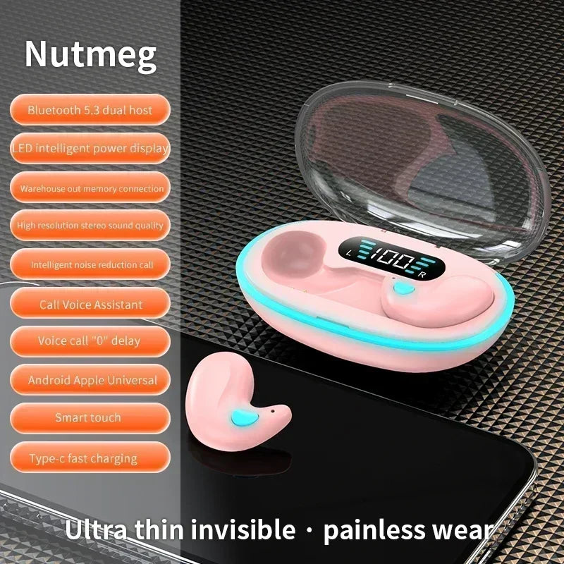 Auriculares inalámbricos Bluetooth 5.3 X55 – Auriculares deportivos y para dormir con reducción de ruido