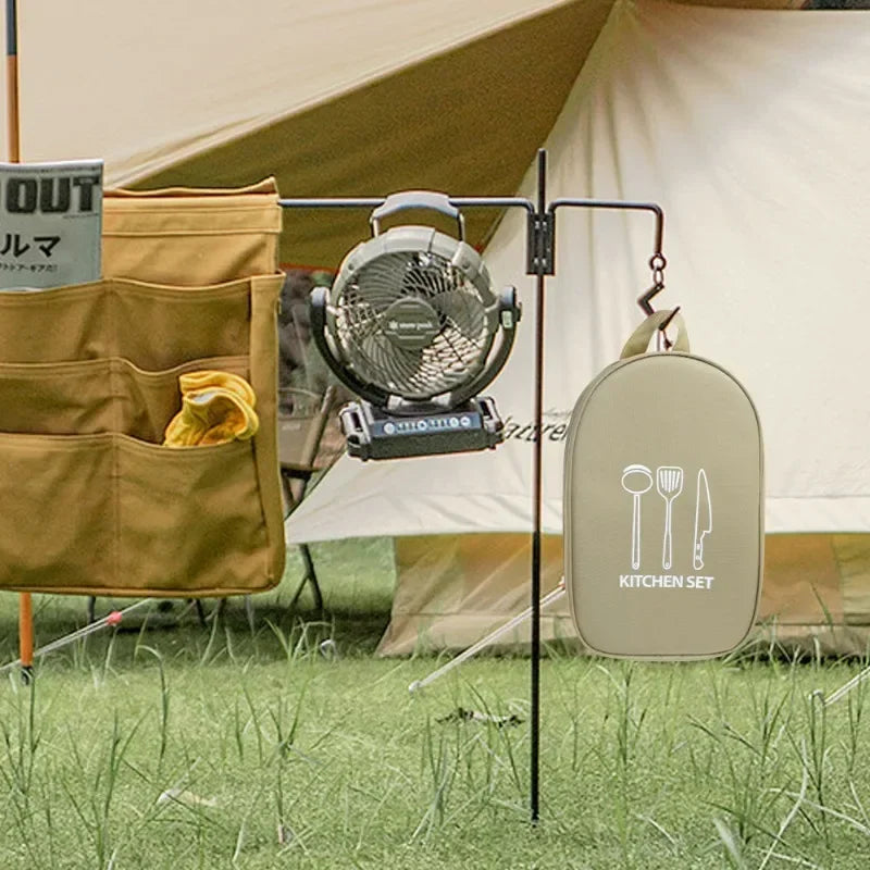 Bærbar utendørs camping kjøkkenutstyr oppbevaringspose piknikutstyr villmarksoverlevelsesutstyr slitesterkt husholdningsartikler isbøtte