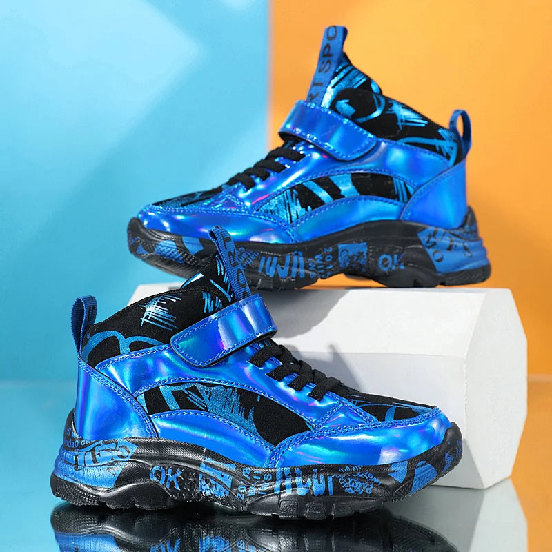 Golden Kids’ Sneakers – Sporty Style, Everyday Comfort