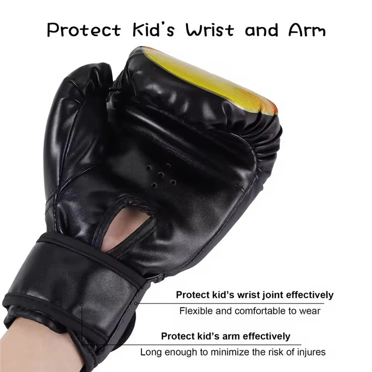 Guantes de boxeo de entrenamiento para niños Guantes de fitness de combate de Taekwondo para entrenamiento de golpes Guantes de protección de boxeo para adultos