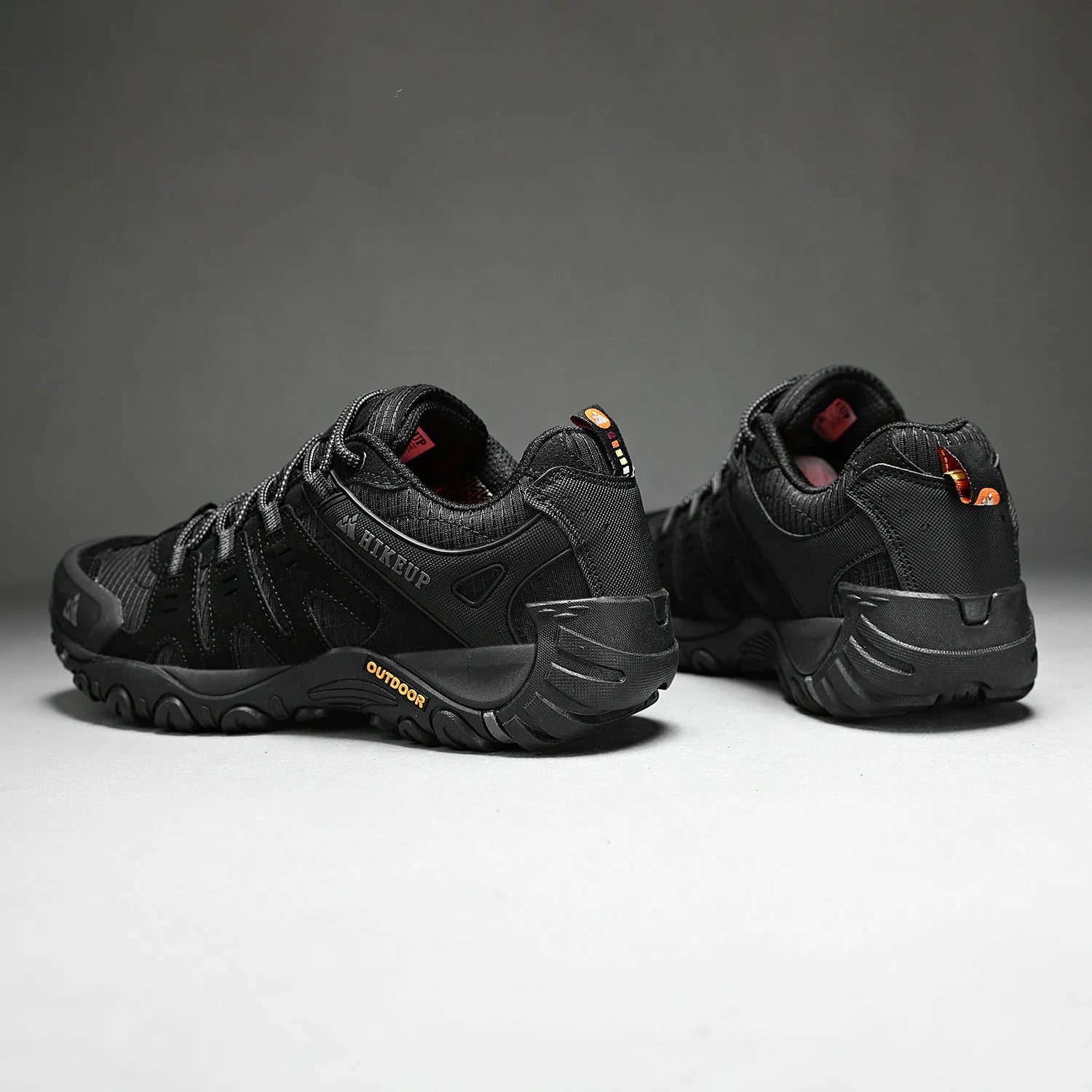 HIKEUP Zapatillas de senderismo para hombre de cuero de ante, calzado de exterior resistente al desgaste, zapatillas tácticas de trekking, senderismo y caza para hombre