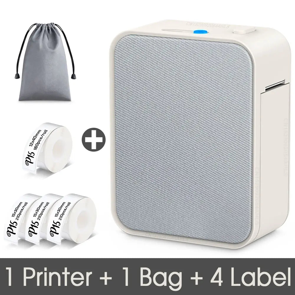 Imprimante d'étiquettes Pristar P15, mini-étiqueteuse portable sans encre Bluetooth, similaire à l'étiqueteuse D30 D11 D101 D110, imprimante thermique