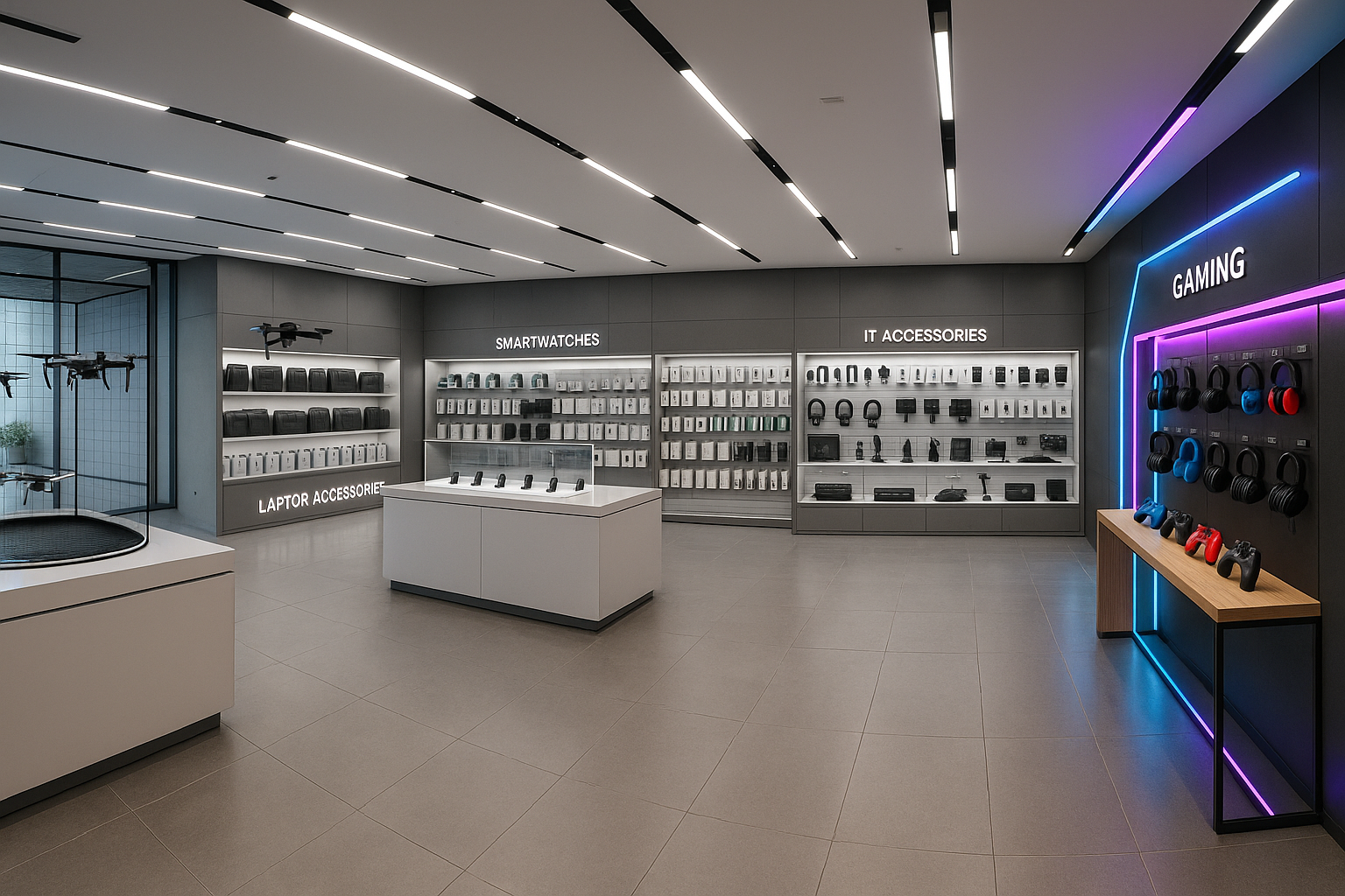 electronics and high tech store