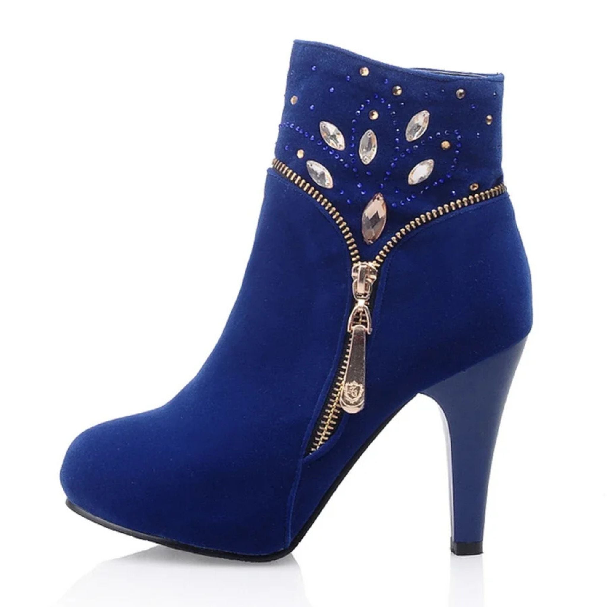 Bohemian Rhinestone Ankle Boots
