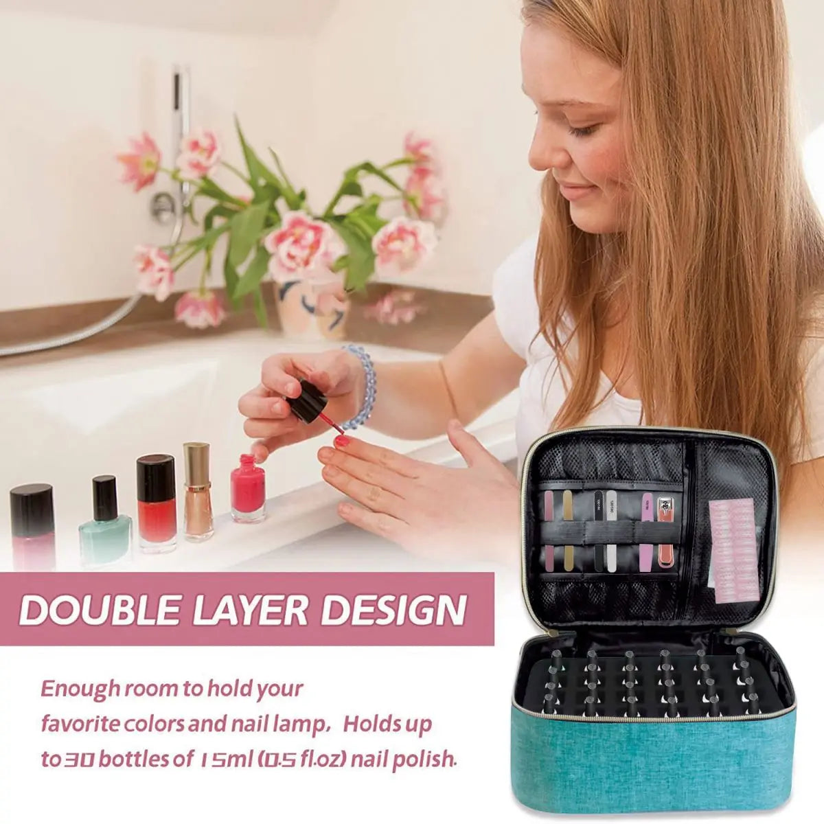 Nail Polish Organizer Bag