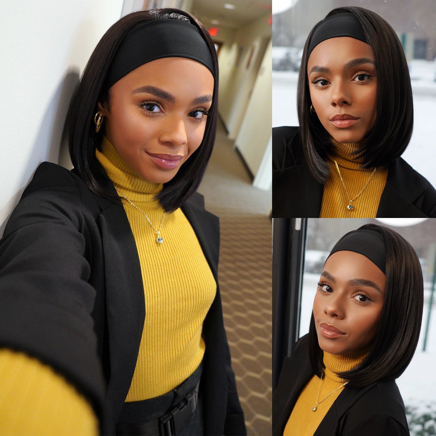 Studio Cut by Pros Glueless None Lace Headband Synthetic Wig HBW001