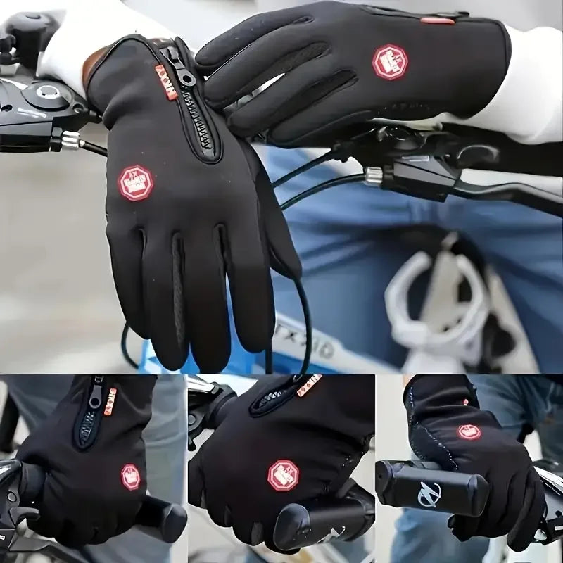 Guantes de invierno, guantes ligeros para pantalla táctil, guantes térmicos, guantes antideslizantes para ciclismo, guantes para conducir, guantes para correr, impermeables