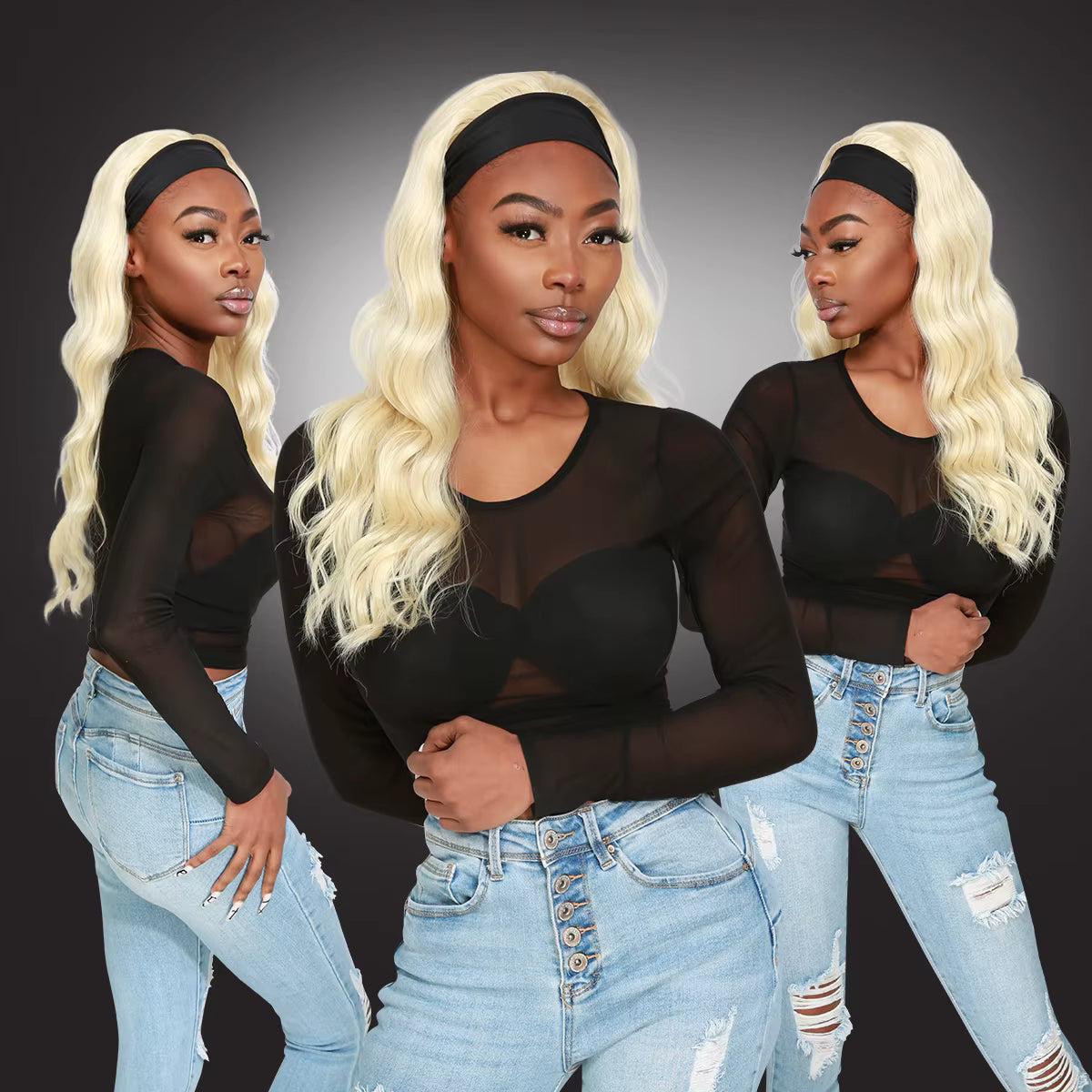 Glueless Headband Wave Wig