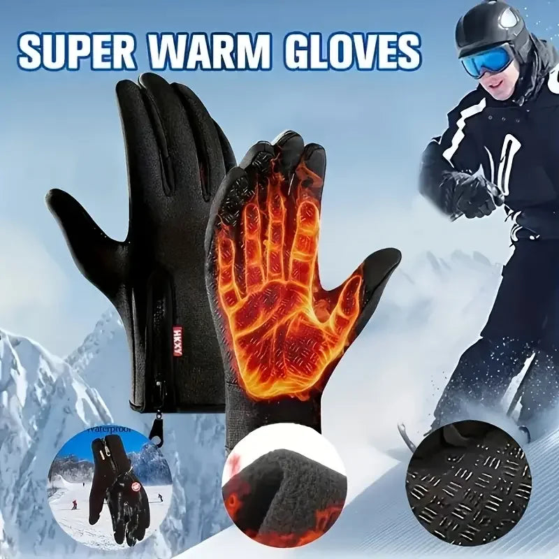 Guantes de invierno, guantes ligeros para pantalla táctil, guantes térmicos, guantes antideslizantes para ciclismo, guantes para conducir, guantes para correr, impermeables