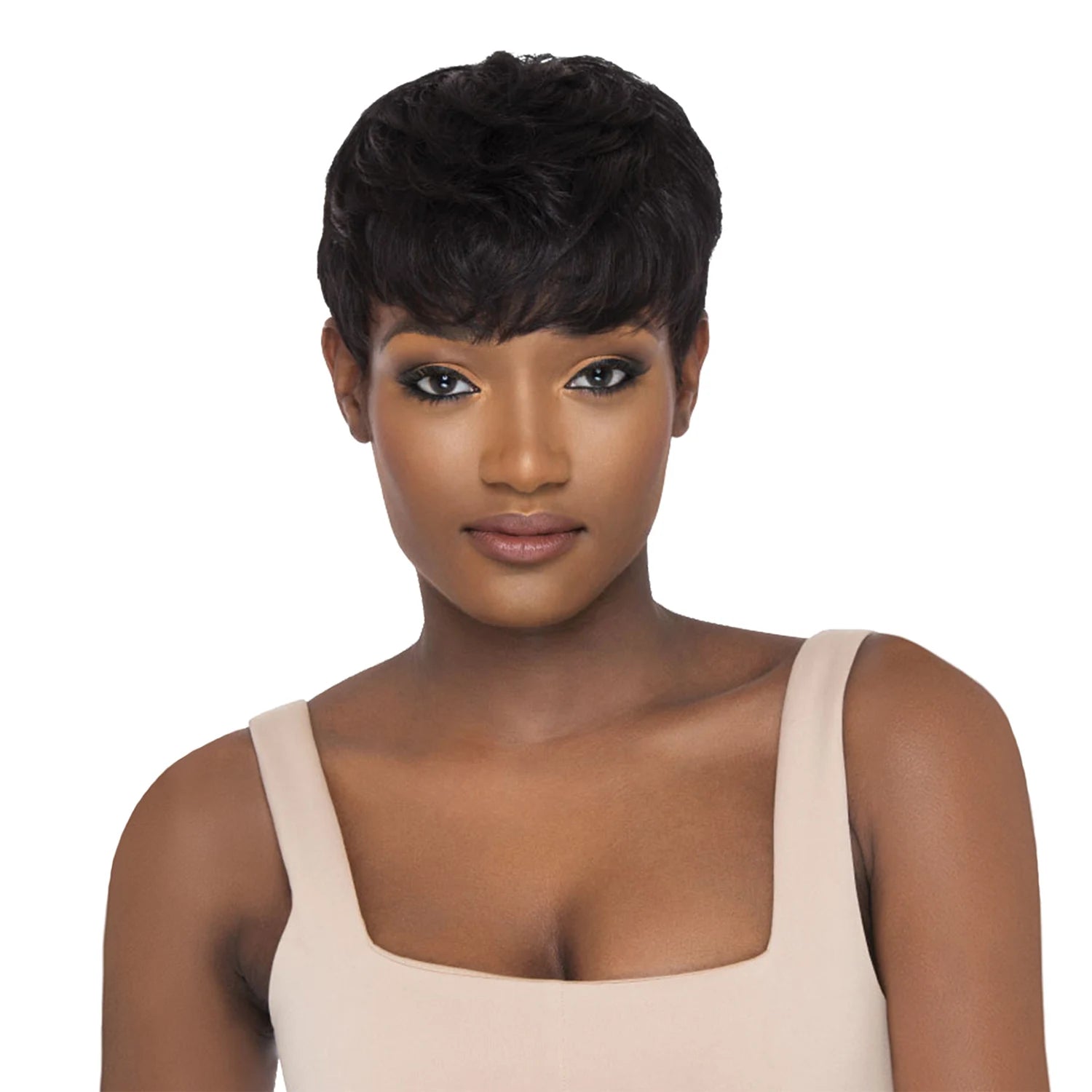 Peluca de cabello humano Outre Peluca Duby Pixie mohawk