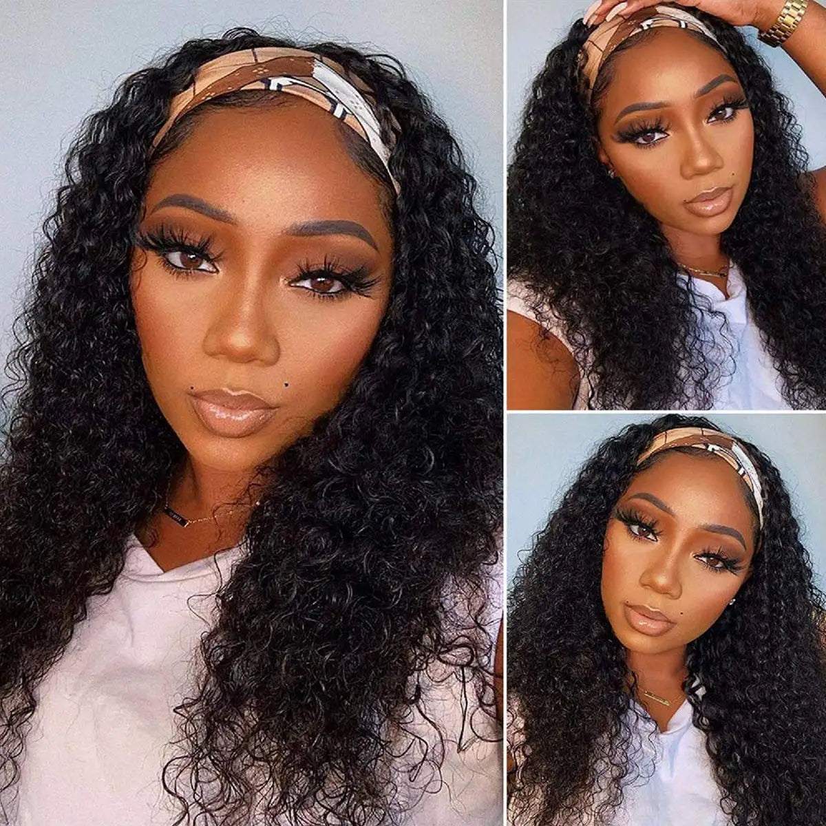 Deep Wave Headband Wig