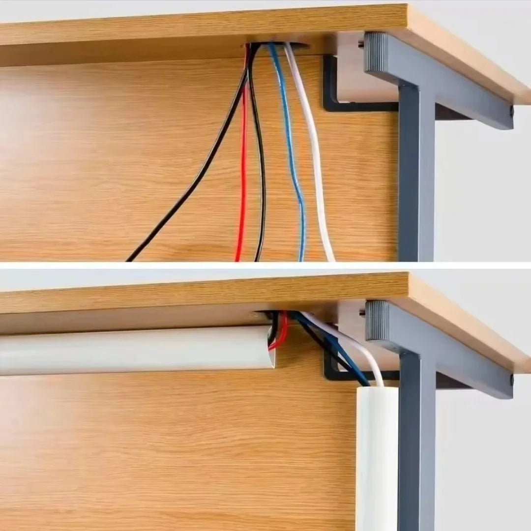 1PC 78.74in Cord Management Cable Raceway Wire Channel Desk Cable Organizer Background Cord Cover Raceway  Accessories for Home