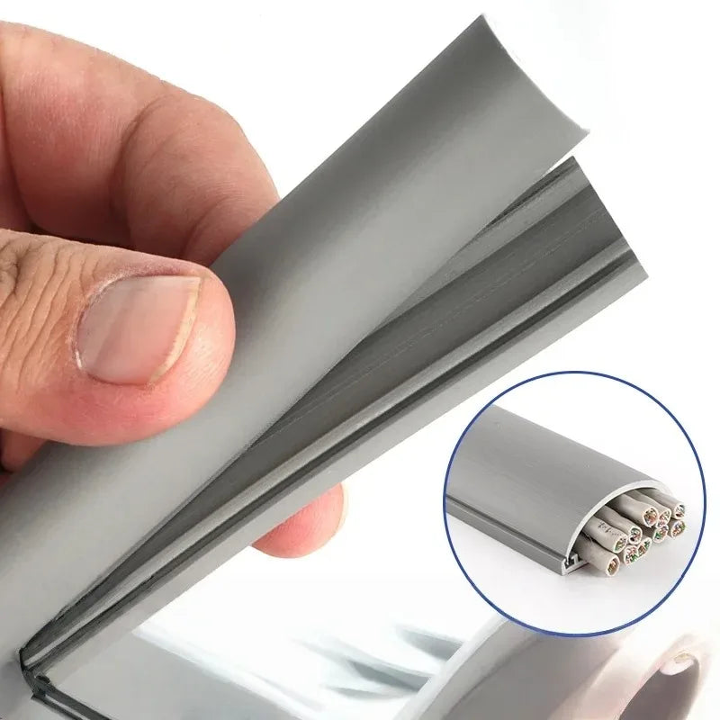 1PC 78.74in Cord Management Cable Raceway Wire Channel Desk Cable Organizer Background Cord Cover Raceway  Accessories for Home