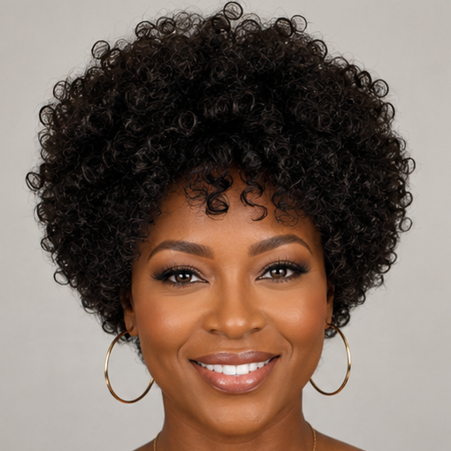 Afro Curly Pixie Bob Wig