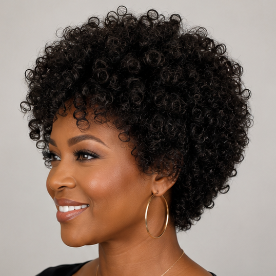 Perruque Afro Pixie Bob Bouclée