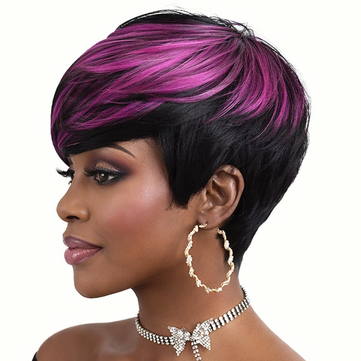 Purple Pixie Cut Wig