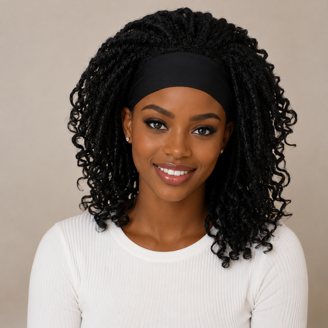 Curly Headband Wig