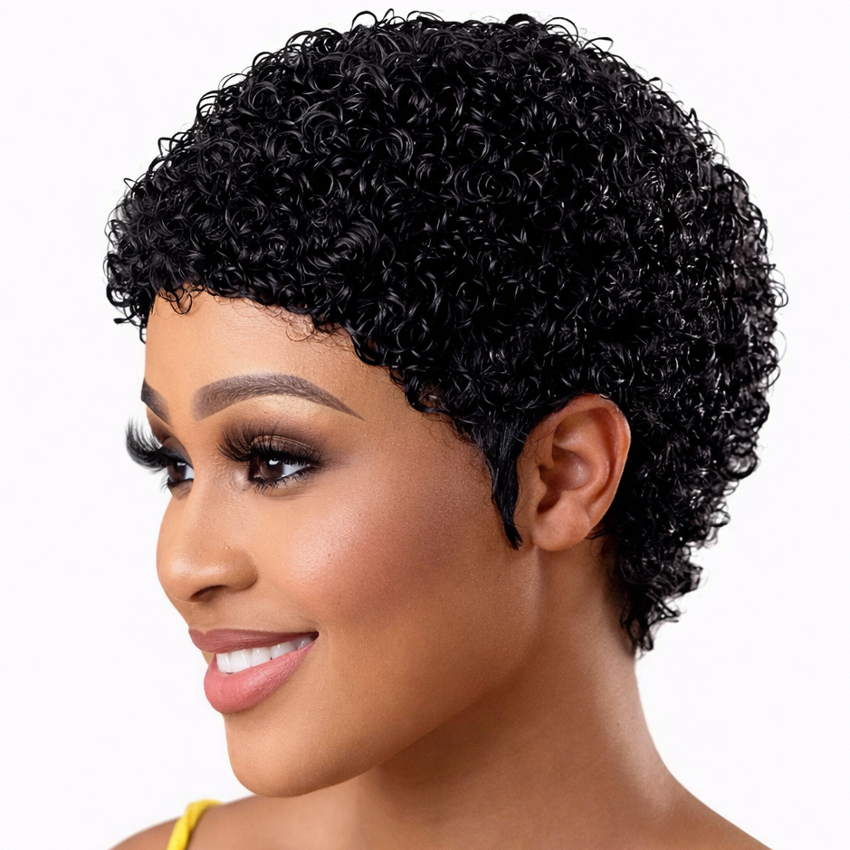 Curly Pixie Wig