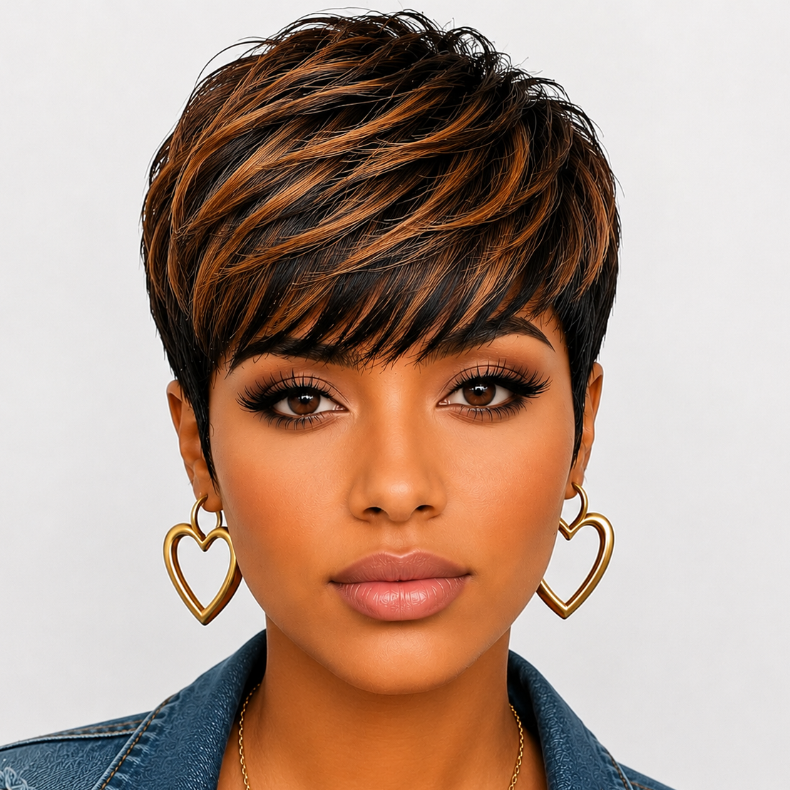 6" Straight Pixie Wig