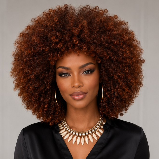 Short Fluffy Afro Wig
