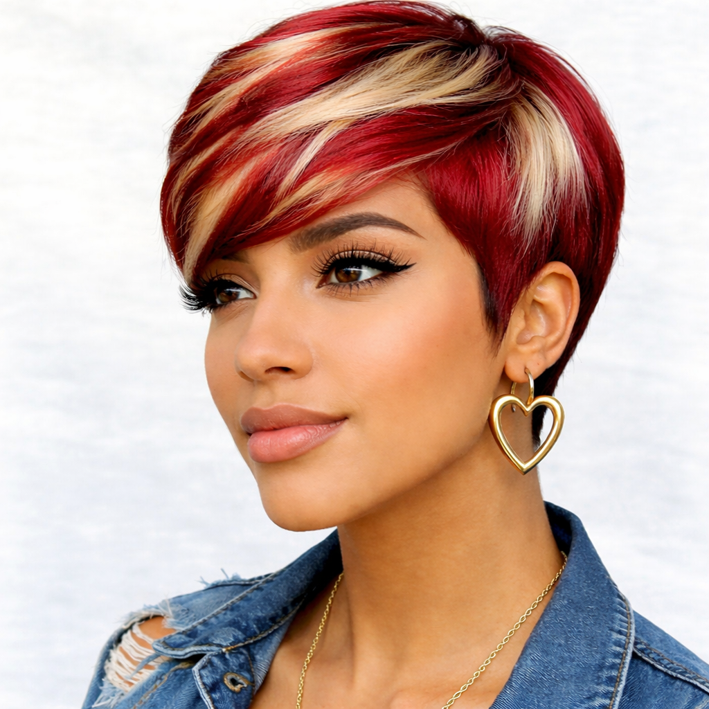 6" Straight Pixie Wig