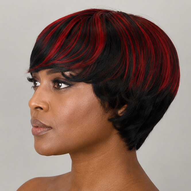 Ruby Flame Pixie Wig