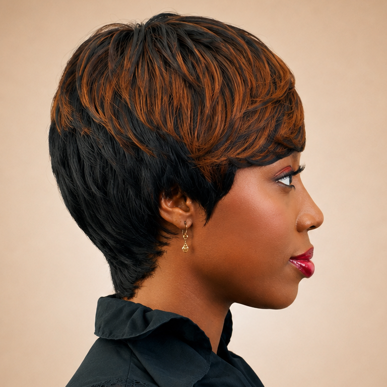 Natural Curly Pixie Wig