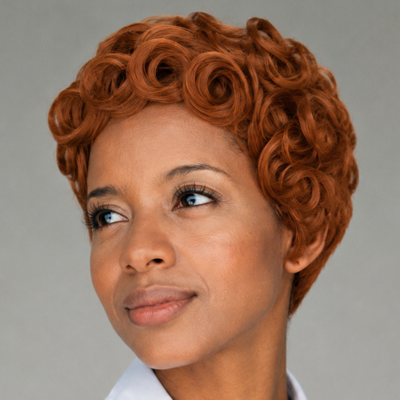 Curly Layered Pixie Wig