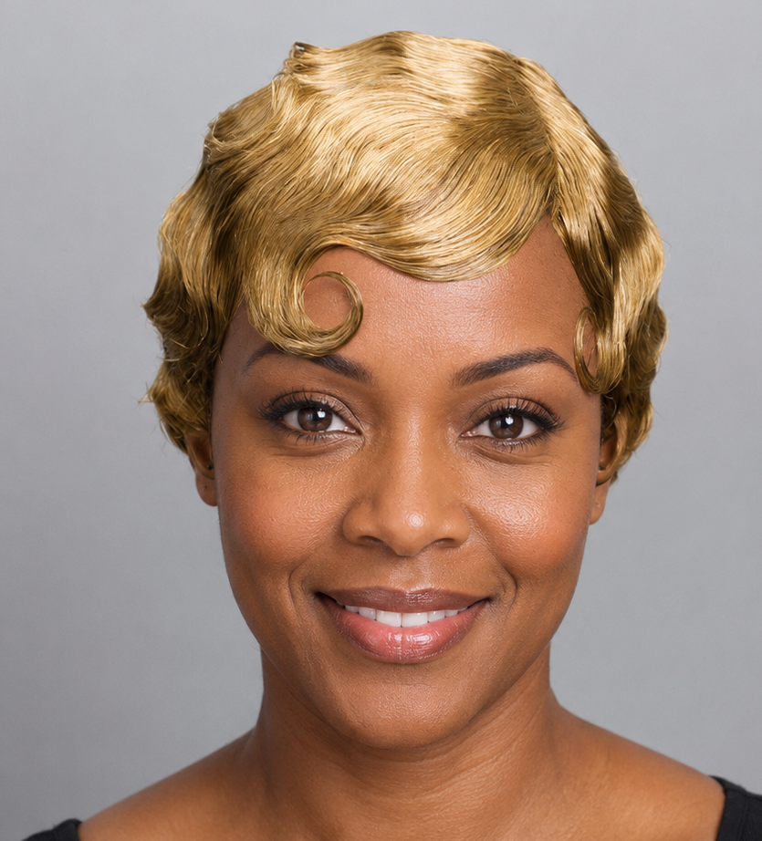 Finger Wave Human Hair Wig