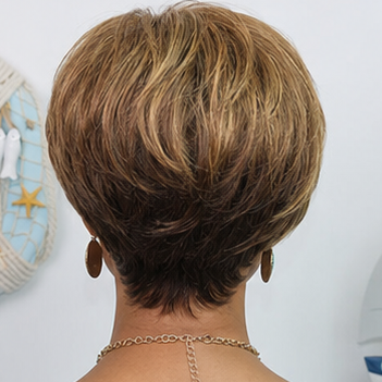 1B/27 Pixie Human Hair Wig
