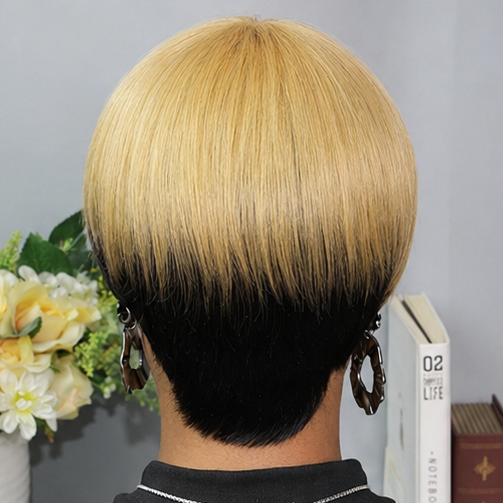 Highlight Pixie Human Hair Wig