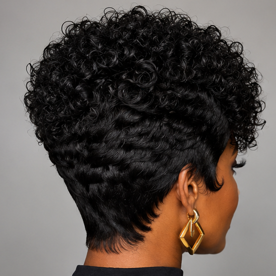 Natural Pixie Cut Human Hair Wig