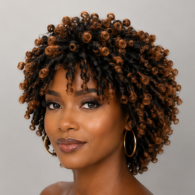Short Faux Locs Wig