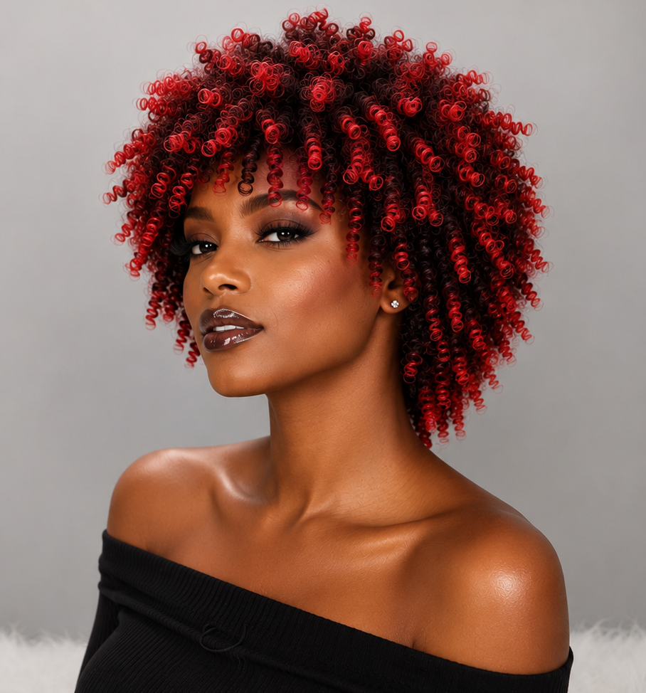 Peluca de rastas falsas afro