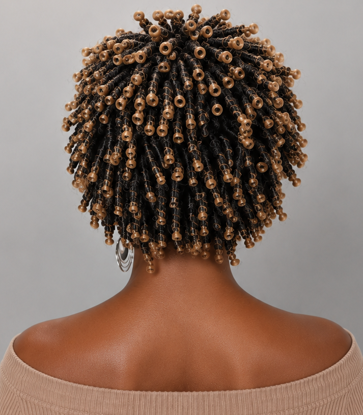 Peluca de rastas falsas afro