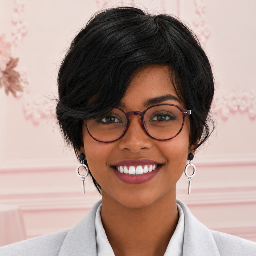 Brown Layered Pixie Wig