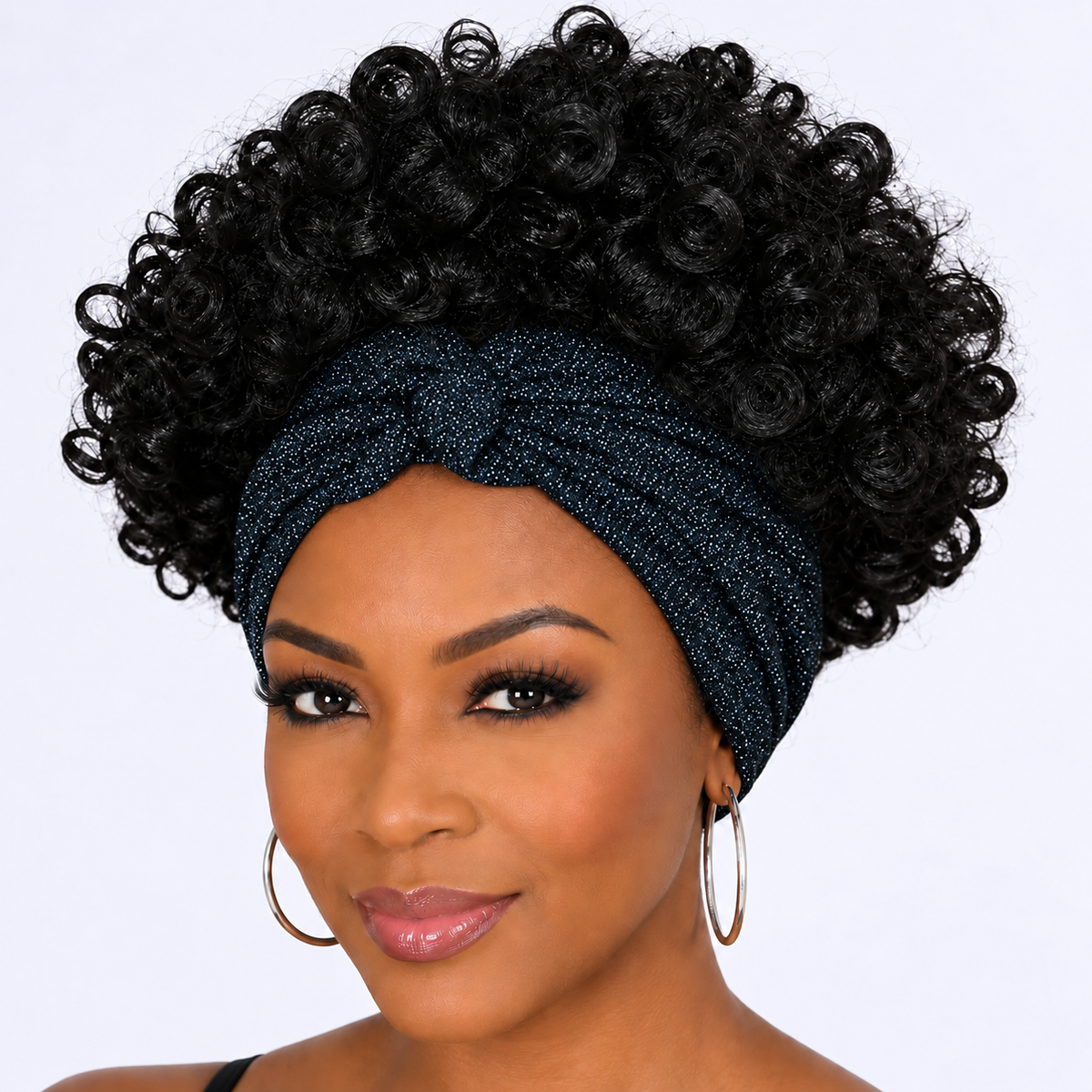 Ombre Curly Headband Wig