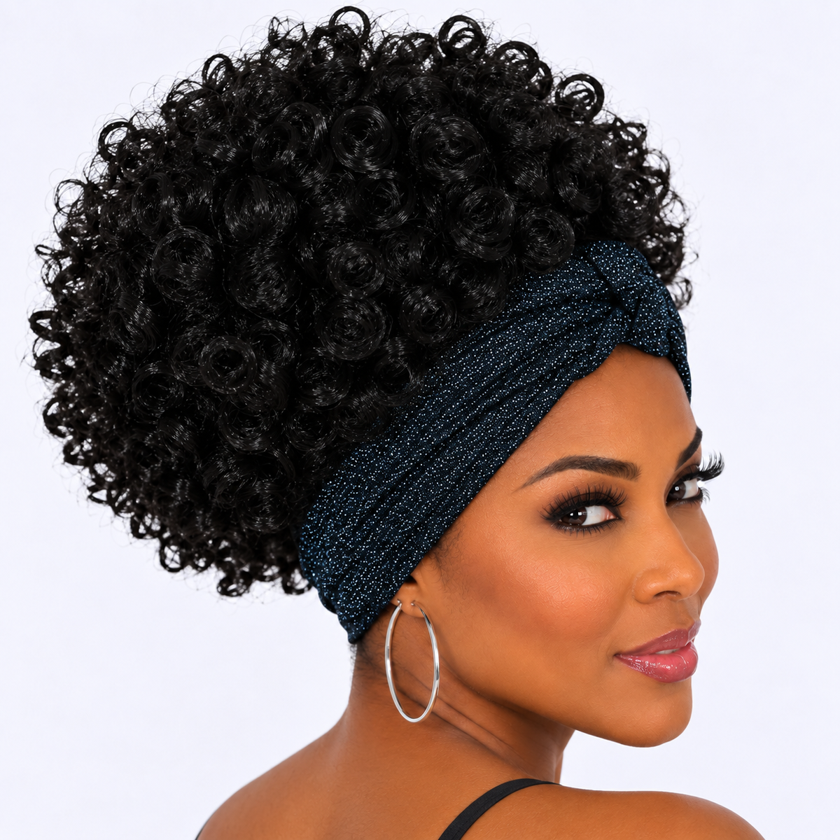 Ombre Curly Headband Wig