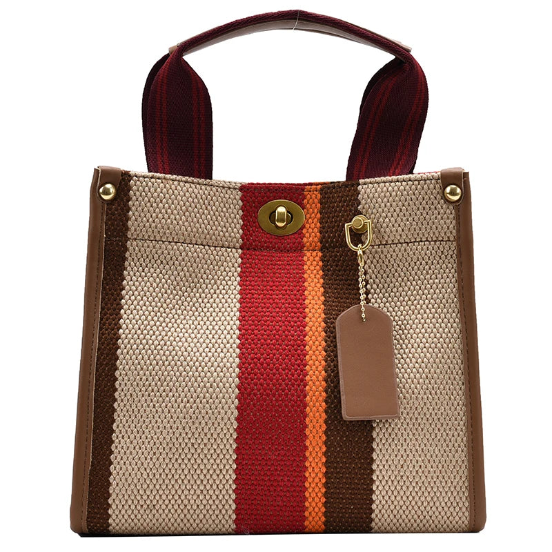 Luxury Women Canvas Handbags High Quality Ladies Large Capacity Purse Shoulder Bag Designer Female Travel Tote Messenger Bags