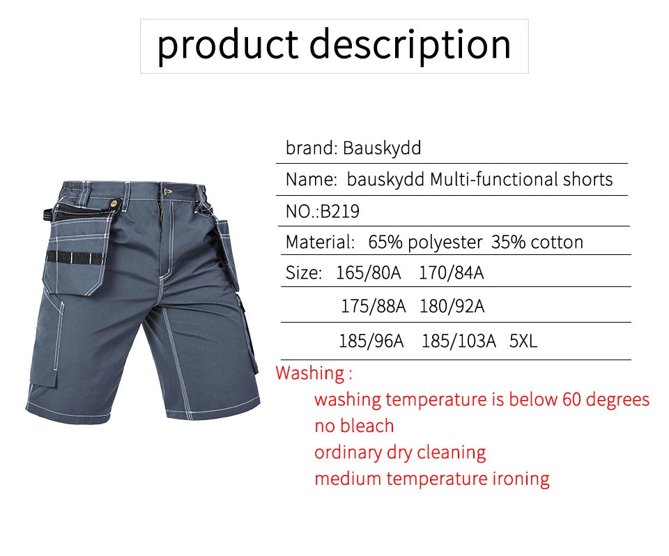 New High Quality Craftsman Men's Work Pants Workwear Multi Pockets Work Trousers Mechanic Workwear